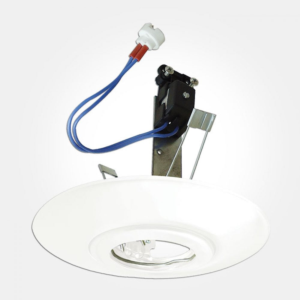 LED Compatible Recessed Downlight Hole Converter Lighting Fixture Kit - White