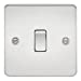 Flat Plate 10AX 1G Intermediate Switch - Polished Chrome