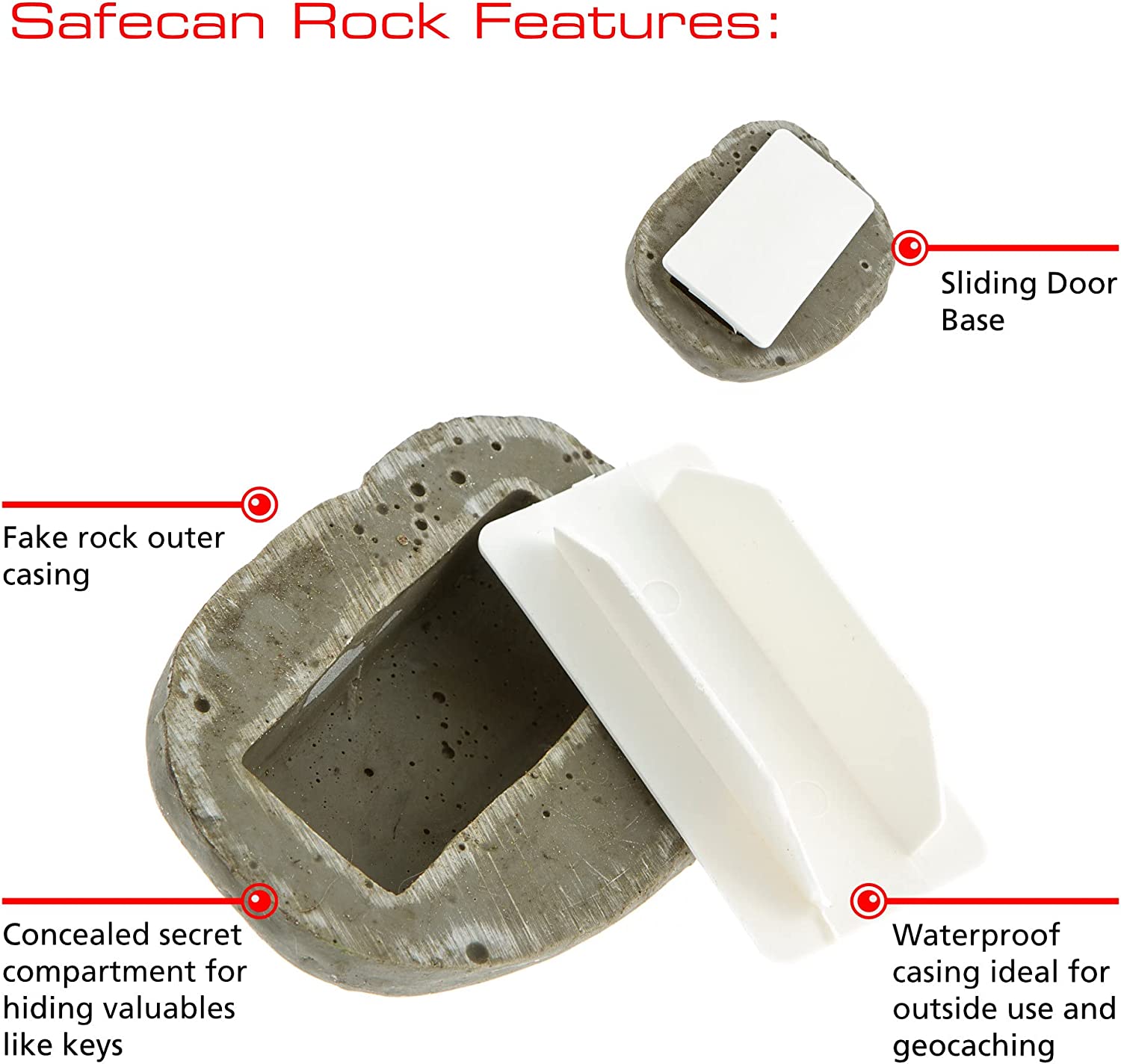 Safe Can Rock Decoy Key Hide