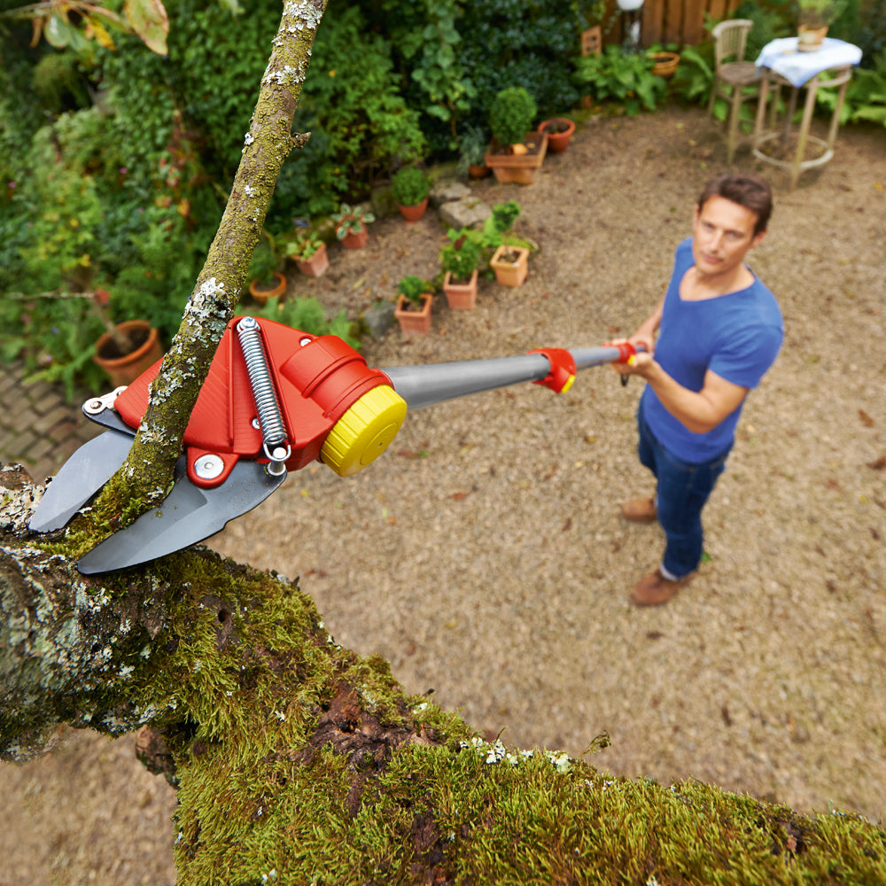 WOLF-Garten RR400T Extendable Power Dual Cut Bypass Loppers, Red, 232x4x3.2 cm