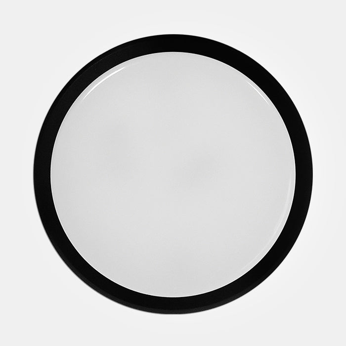 Cassi Range - IP54 8W Circular LED Ceiling/Wall Light With Full Diffuser - Black