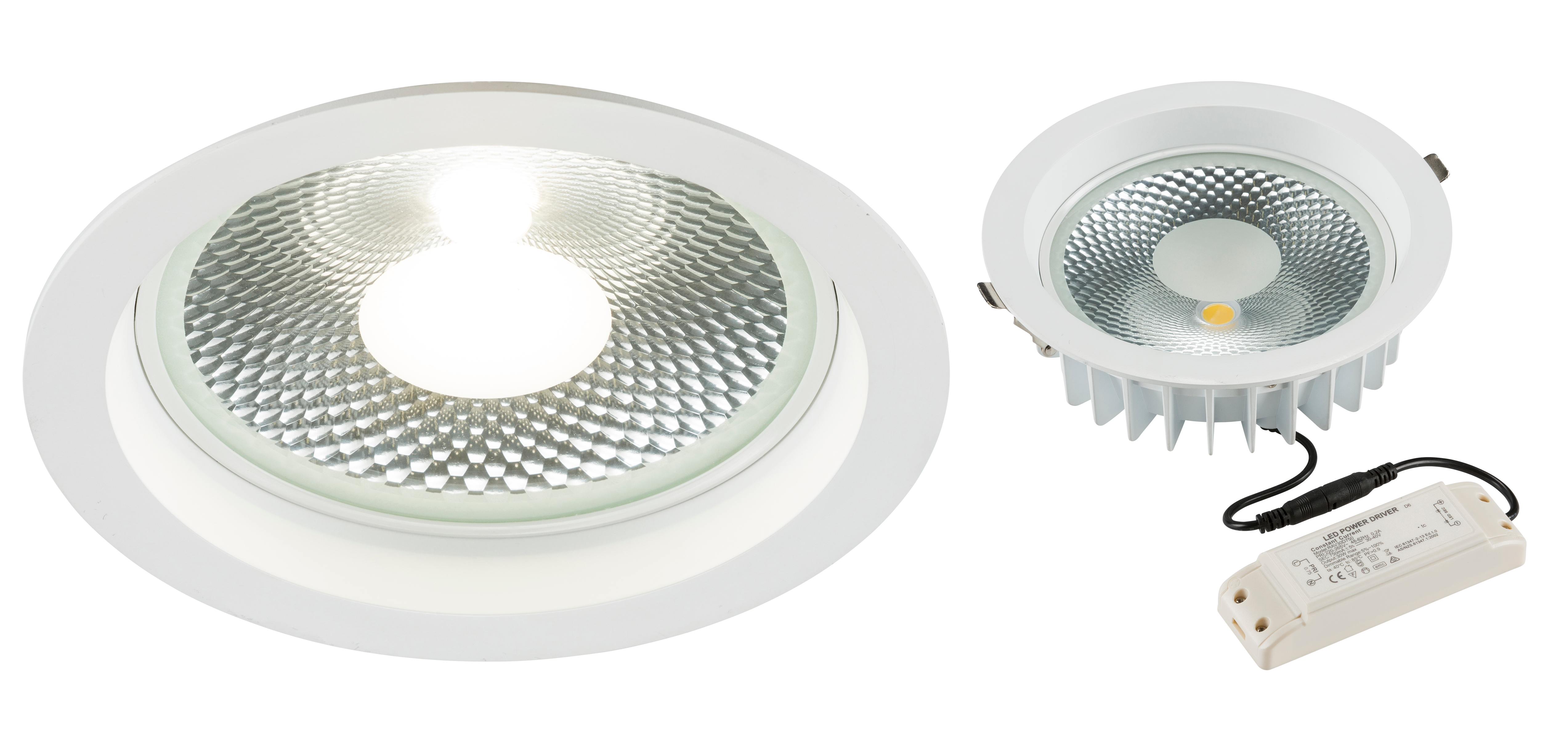 230V 30W COB LED Recessed Commercial Downlight 4000K