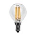 4W Round LED Filament Bulb - Small Edison Screw