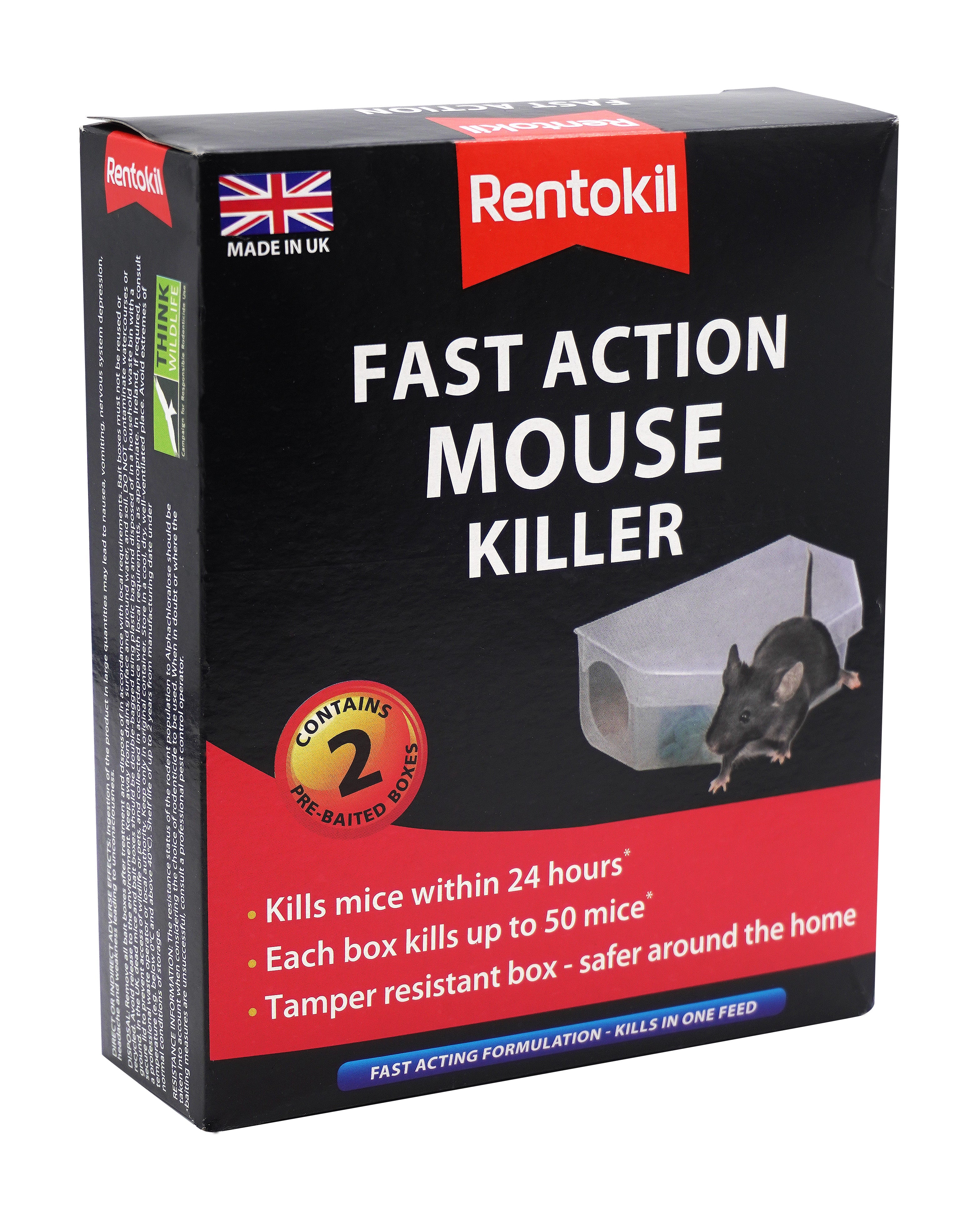 Fast Action Mouse Killer - Twin Pack