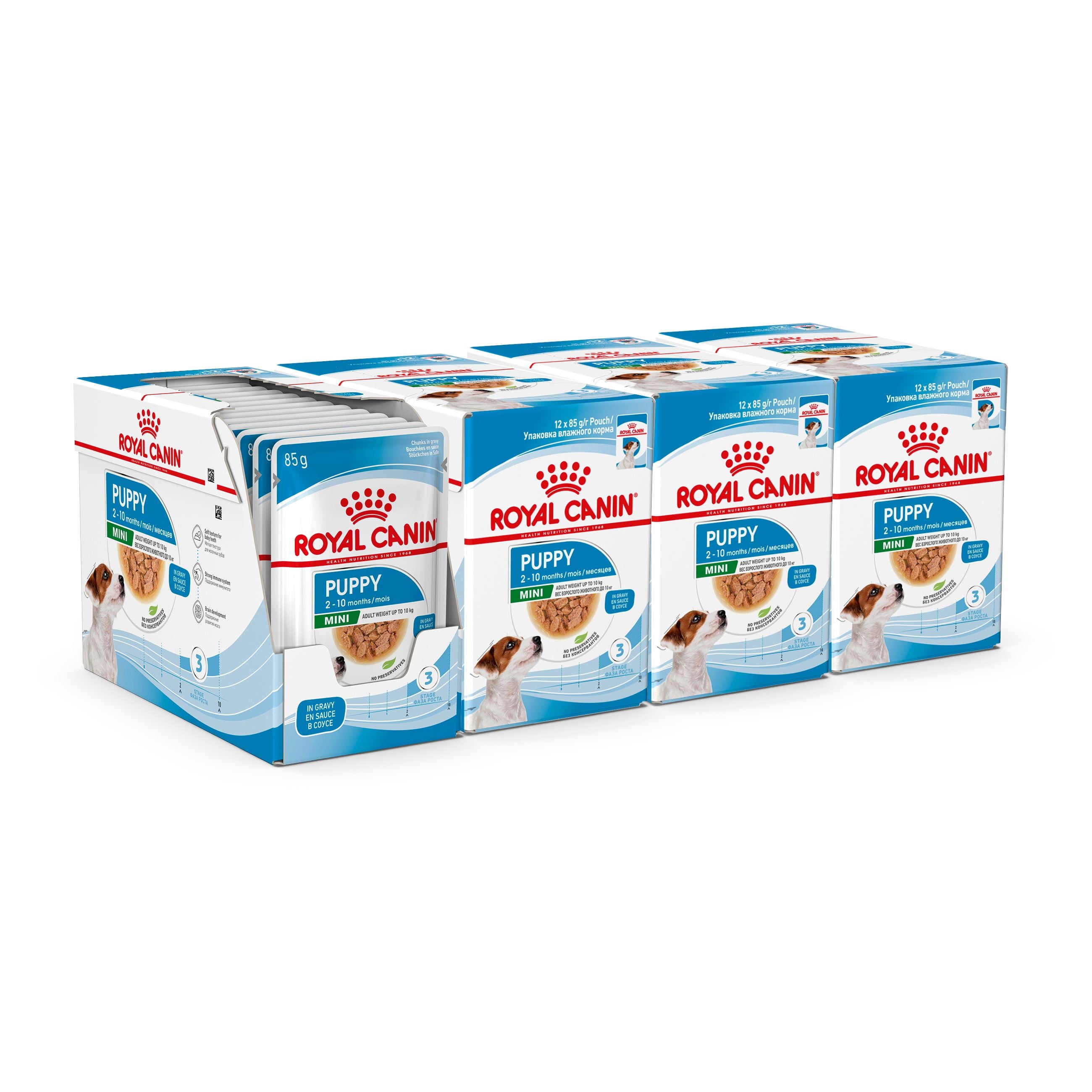 Mini Puppy in Gravy Wet Food, 85g x 12 Pack