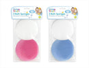 First Steps 2 Pack Babycare Gentle Bath Sponges, Pink & White