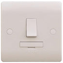 Sline 13A White Switched Connection Unit DP Fused Electric Wall Plate