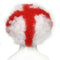 PMS England Red/White Carnival Wig