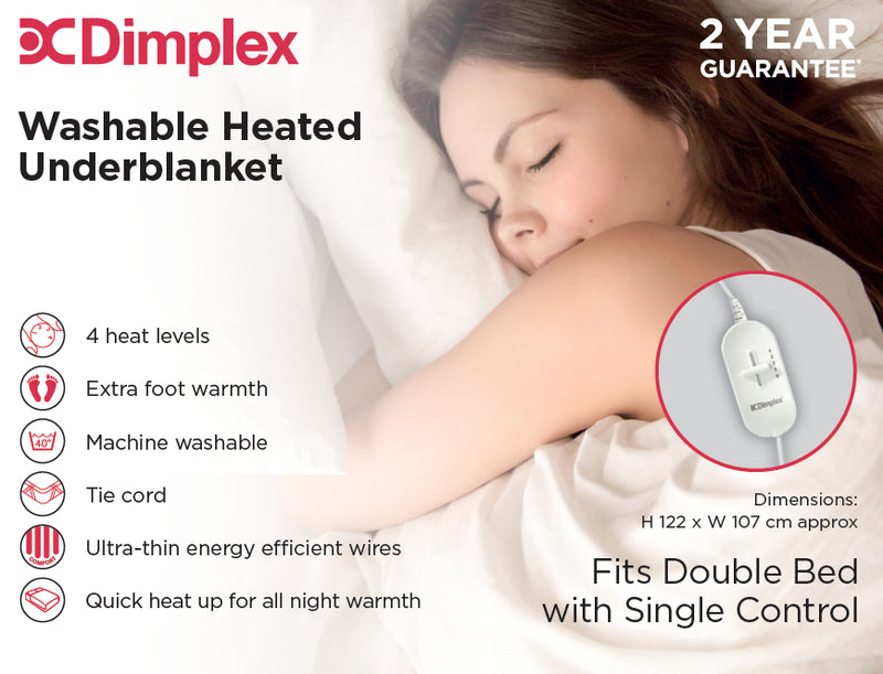 Dimplex Double Washable Heated Underblanket