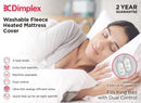 Dimplex King Washable Fleece Heated Mattress Cover with Dual Control