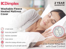 Dimplex Super King Washable Fleece Heated Mattress Cover with Dual Control