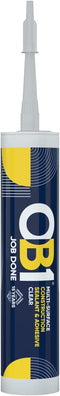 OB1 290ml Multi-Surface Construction Sealant & Adhesive, Clear