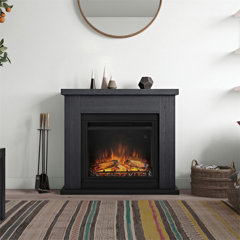 Frode Electric Fireplace, Ash Grey, UK Plug