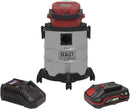 Sealey 20V Wet & Dry Vacuum, Charger and 2Ah Battery Kit