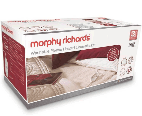 Morphy Richards Double, Dual Control Fleece Heated Mattress Cover