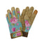 Kent & Stowe Aqua Peony Print Premium Comfort Gloves - Ladies Medium