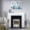 Focal Point Lulworth Insert LED Electric Fire, Stainless Steel