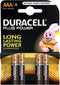 Duracell Plus Power AAA Battery, 4 Pack