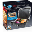 Quest Twin Duo 180° Panini Press and Flat Health Grill, Black/Silver