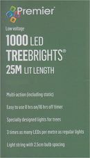 Premier Decorations 1000 LED Multi Action TreeBrights, Multi Coloured