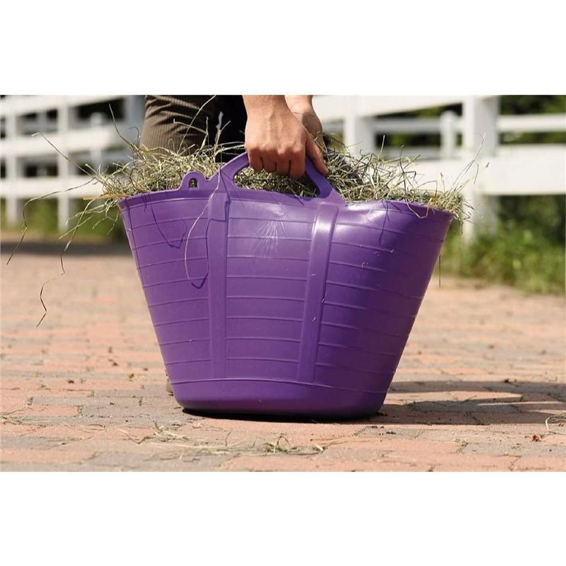 40 Litre Heavy Duty Flexi Flexible Garden Container Storage Bucket Tub - Pink