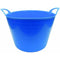 40 Litre Heavy Duty Flexi Flexible Garden Container Storage Bucket Tub - Blue