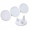 UK 3 Pin Round Child & Baby Safety Electric Outlet Socket Covers - 5 Pack