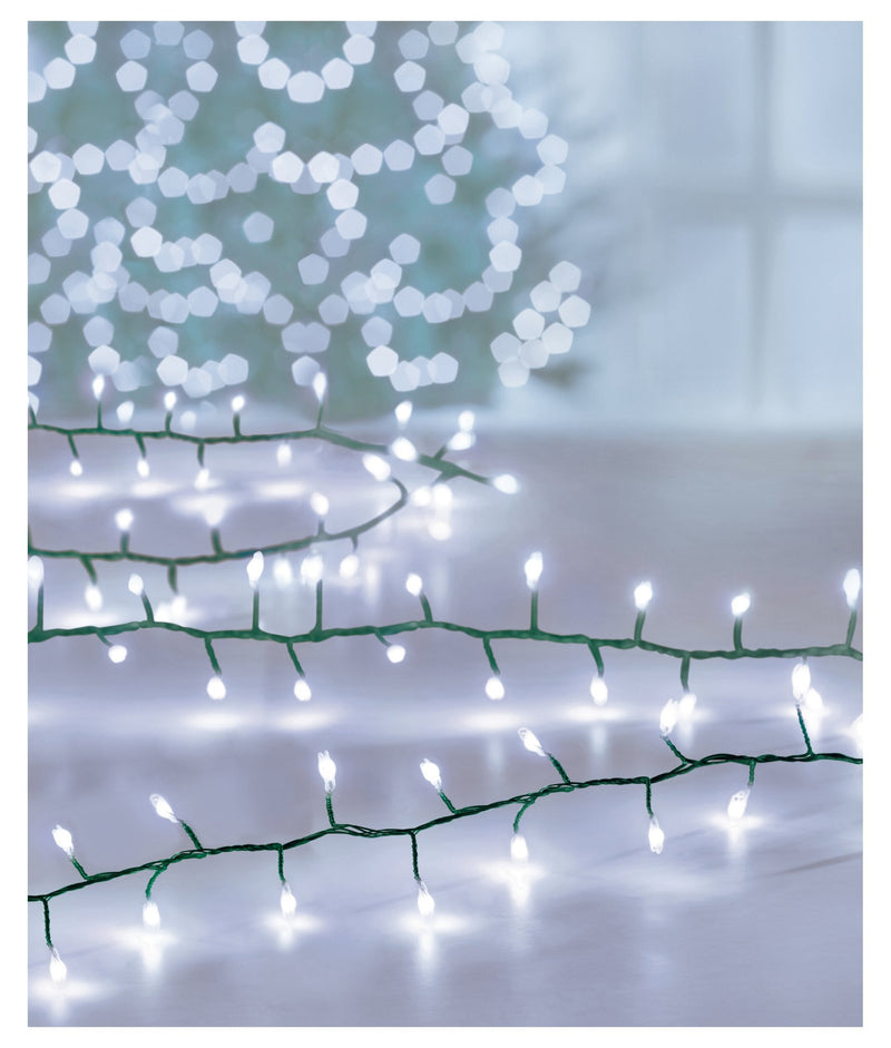 1000 Led White Multi Action TreeBrights with Timer