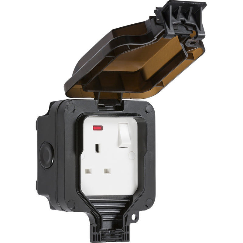 IP66 13A 1G DP Switched Socket with Neon