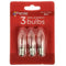 Premier Decorations 3W 34V Replacement Candlebridge Bulbs, 3 Pack
