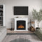 Tagu Helmi Fireplace, Pure White Suite with UK Plug