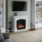 Tagu Magna Fireplace, Pure White Suite with EU Plug