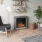 Tagu Hagen Fireplace, Solid Grey Suite with EU Plug