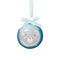 Premier Decorations 80mm Baby Glass Christmas Tree Bauble, Blue