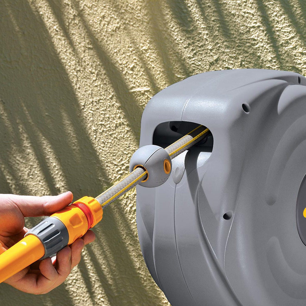Hozelock Auto Retractable Hose Reel Wall Mounted with 10m Hose