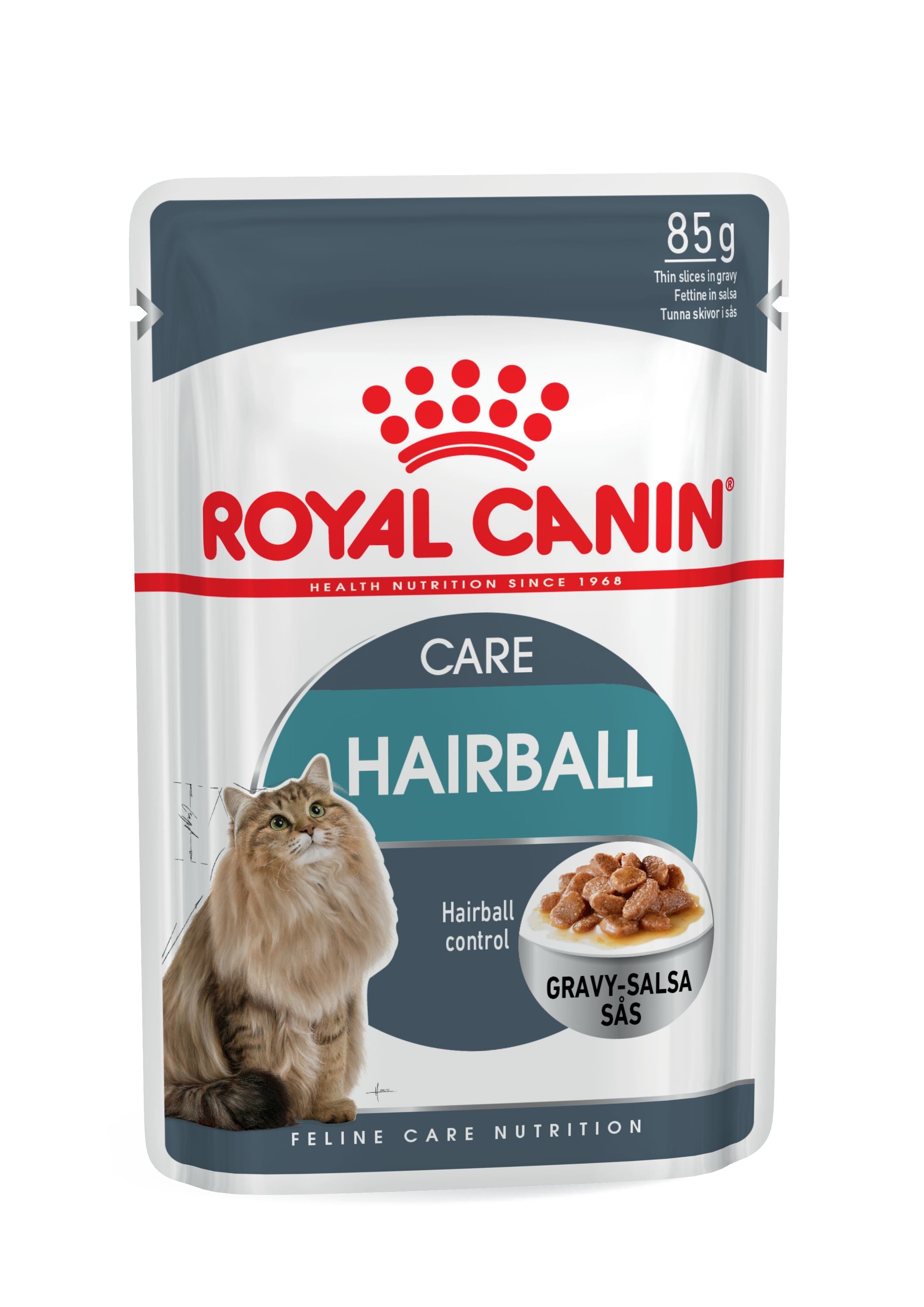 Royal Canin Hairball Care In Gravy Adult Wet Cat Food, 85g x 12 Pack