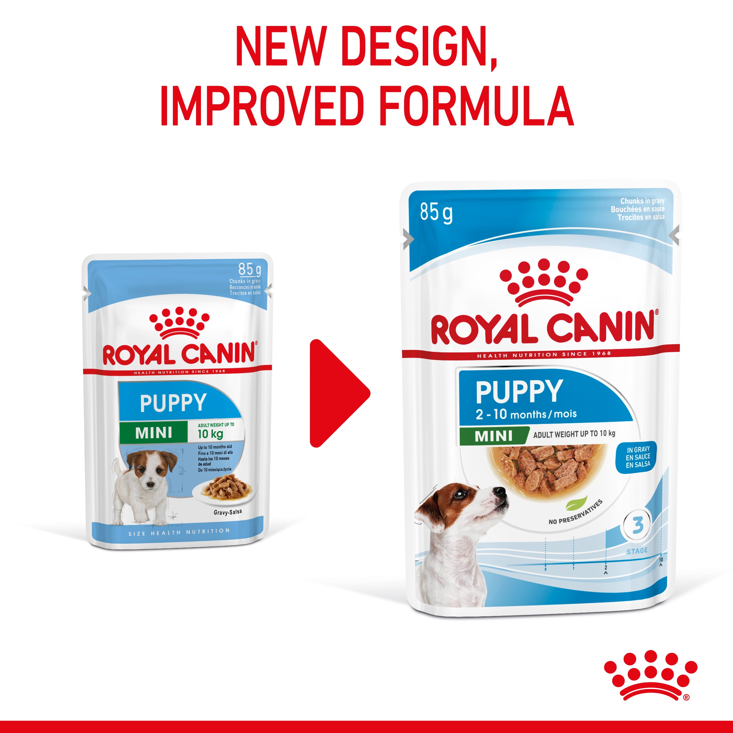 Royal Canin Mini Puppy in Gravy Wet Food, 85g x 12 Pack