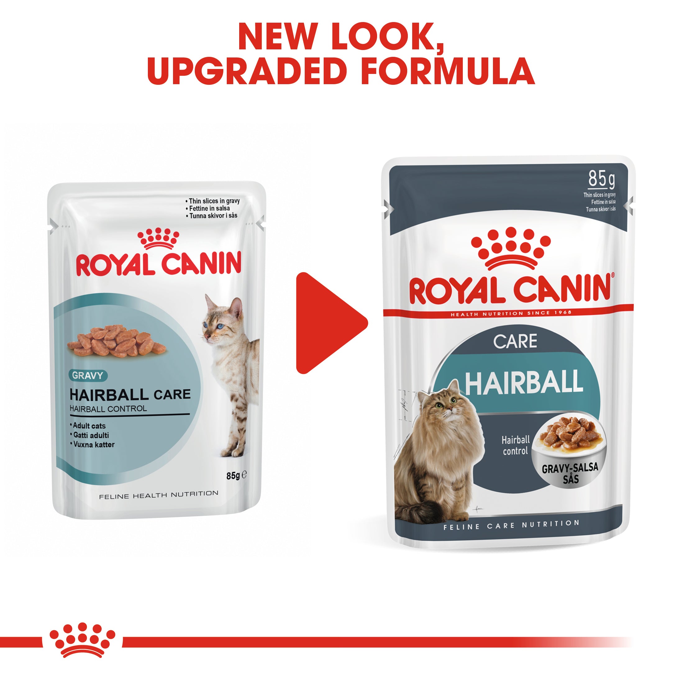 Royal Canin Hairball Care In Gravy Adult Wet Cat Food, 85g x 12 Pack