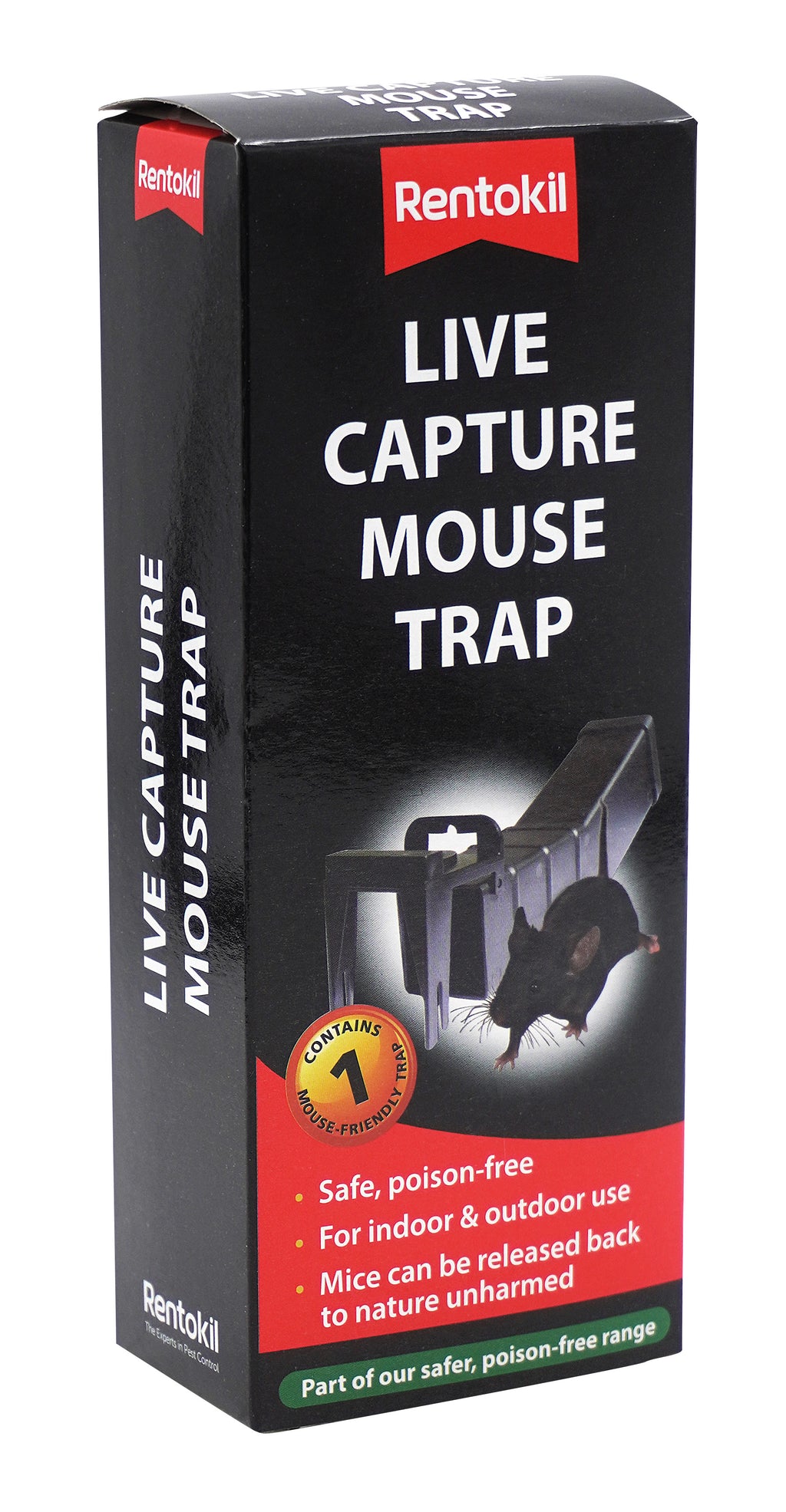 Mouse Live Trap with Captured Mouse, Outdoors Stock Photo - Image