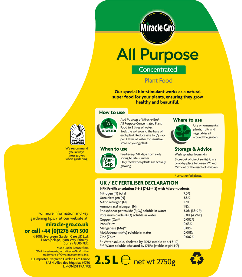All Purpose Concentrated Liquid Plant Food 2.5 litres