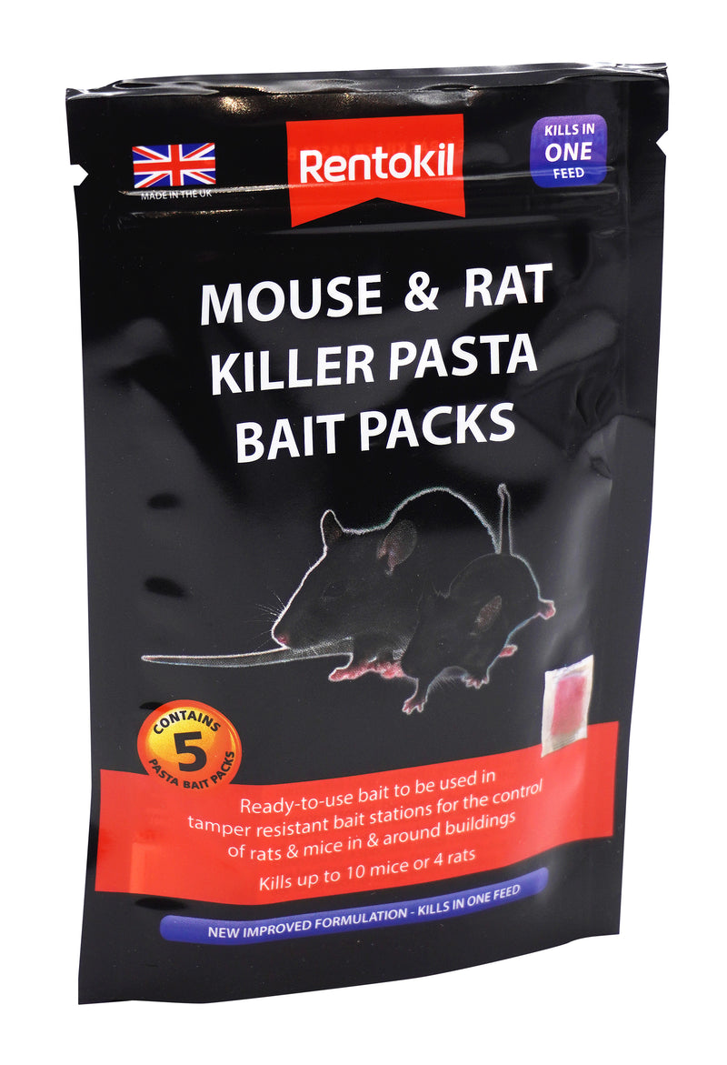 Rentokil Mouse & Rat Killer Pasta Bait Packs - 5 Sachet