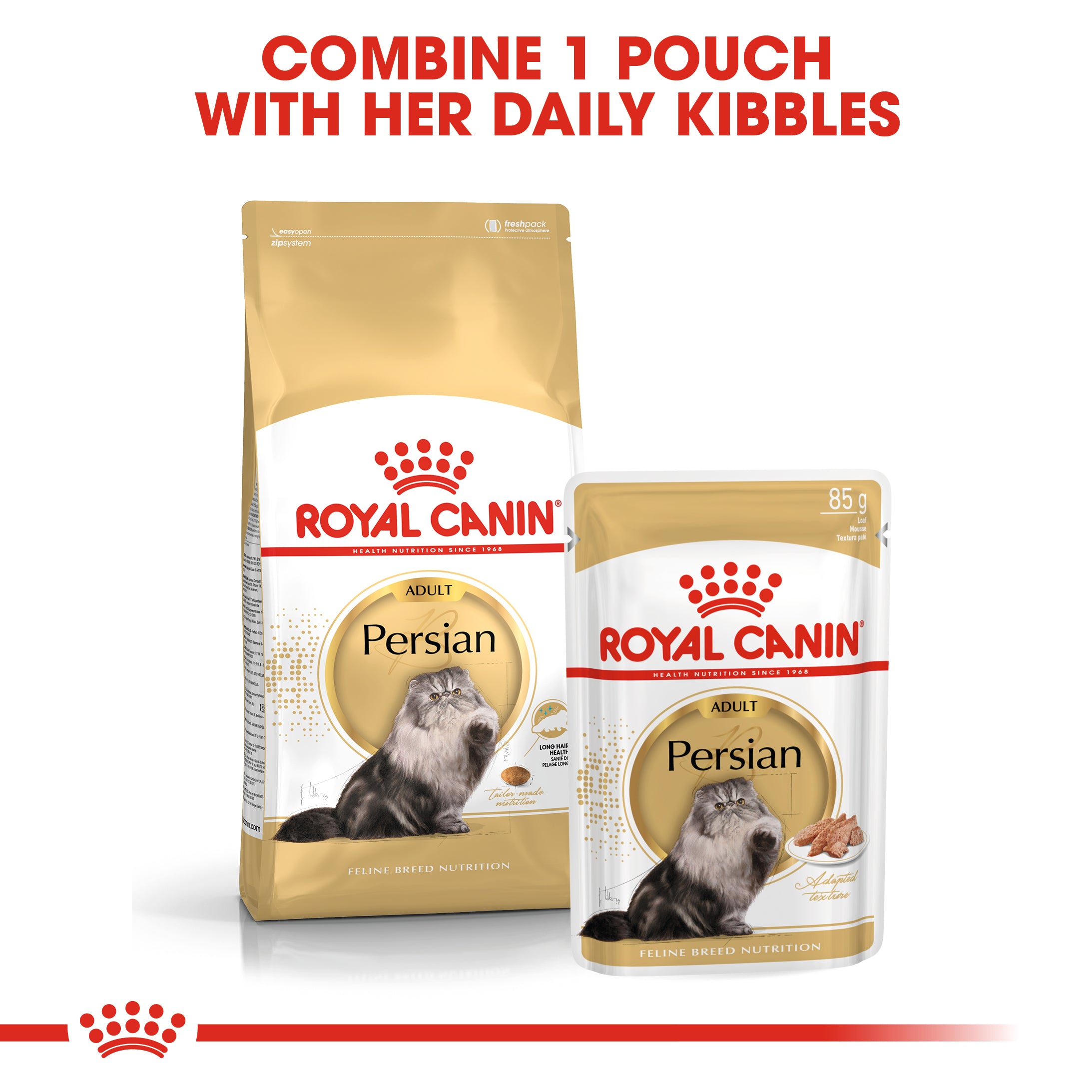 Royal Canin Persian Adult Wet Cat Food in Loaf, 85g x 12 Pack
