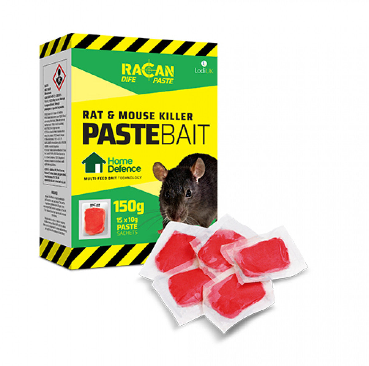 Racan Dife Rat & Mouse Killer Paste, 150g (15x10g)