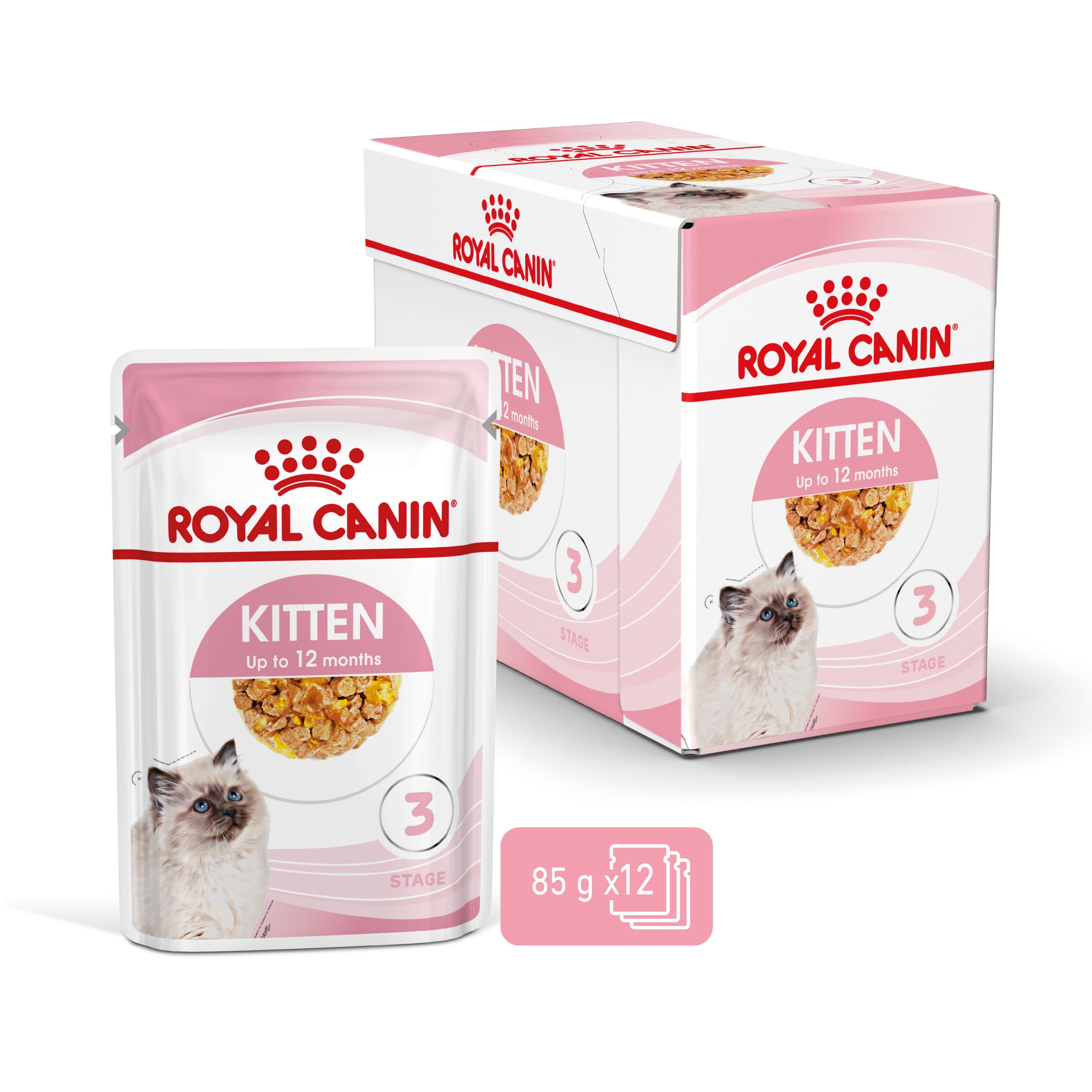 Royal Canin Kitten In Jelly Wet Food, 85g x 12 Pack