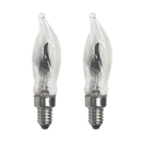 Premier Decorations 1.5W E10 Replacement Flickering LED Bulbs, Twin Pack