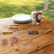 Kingfisher Wooden Handled Bbq Tools, 3 Piece