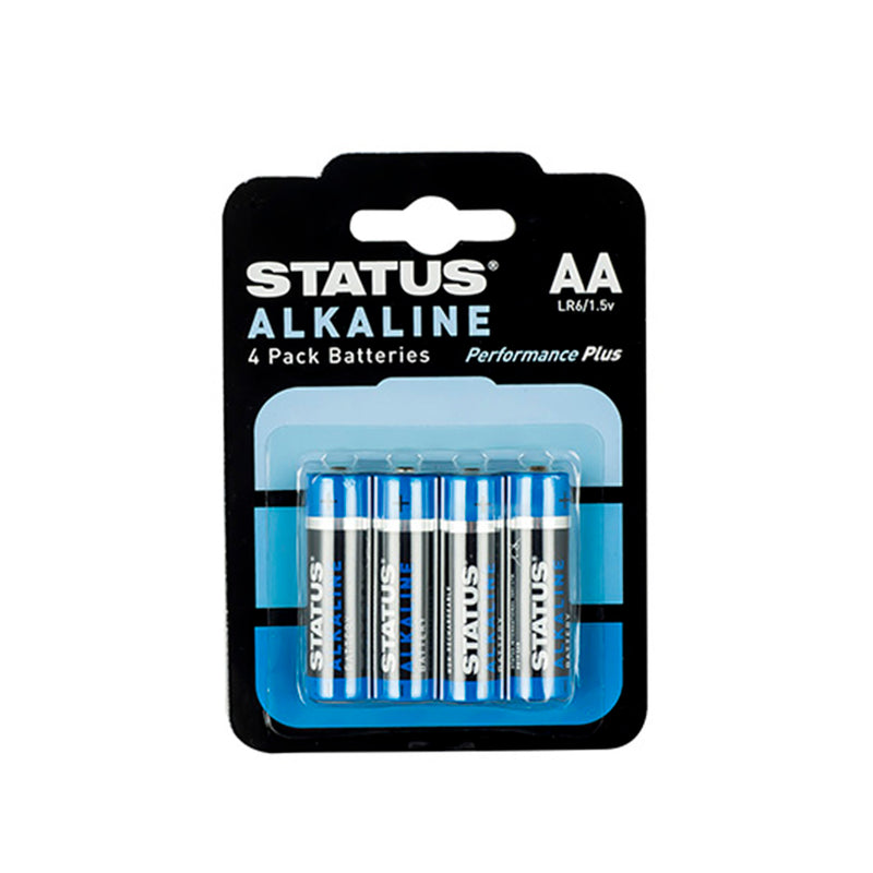 Status AA - Alkaline - Batteries, 4 Pack