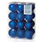 Premier Decorations 24 x 60mm Midnight Blue Christmas Tree Balls