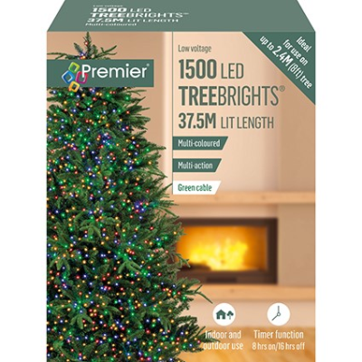 1500 LED Multi Action TreeBrights, Multi Coloured