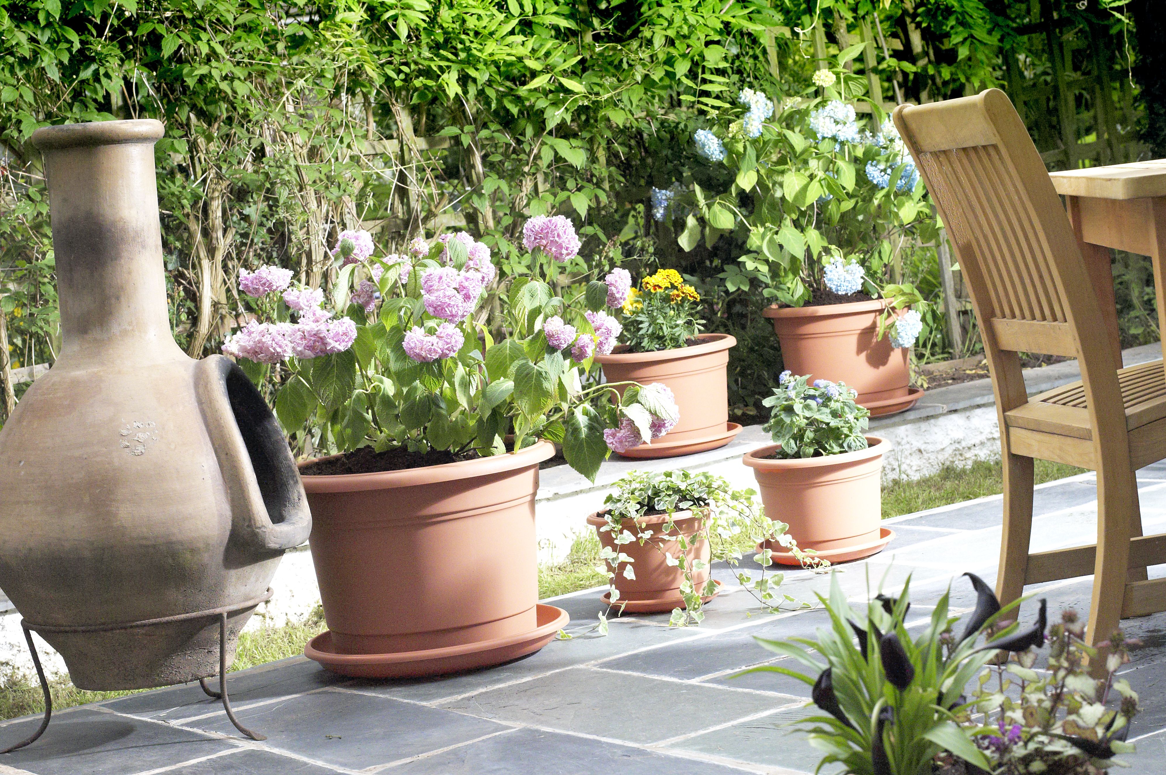 50cm Milano Round Planter - Gun Metal Grey